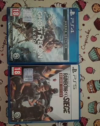 🎮 2 GIOCHI PS4 – GHOST RECON + RAINBOW SIX SIEGE