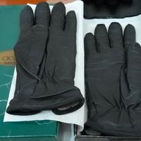 Guanti Vintage Donna in Vera Pelle Nera - Finitura