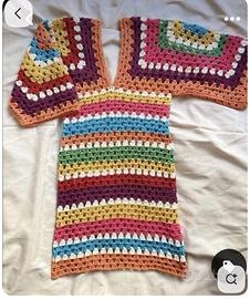 Vestito fatto a mano/ uncinetto