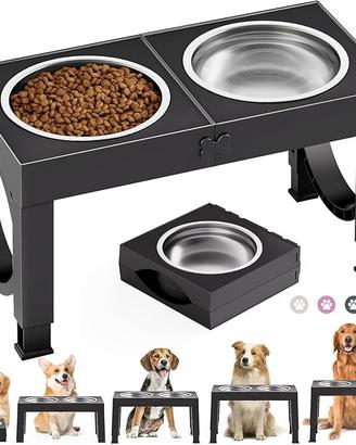 Ciotole Rialzate per Cani Piccoli, Medi e Grandi