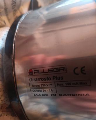 girarrosto elettrico Allegri plus
