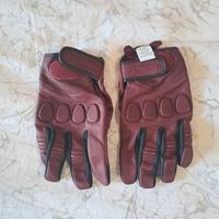 Guanto in pelle moto