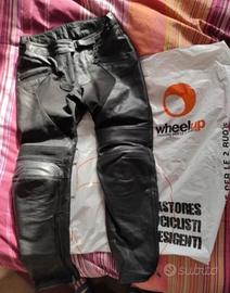 Pantaloni moto donna in pelle