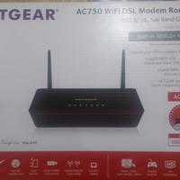 Modem Router NETGEAR AC750 / WIFI DSL D6000