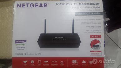 Modem Router NETGEAR AC750 / WIFI DSL D6000