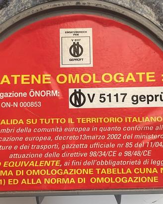 Catene invernali per auto
