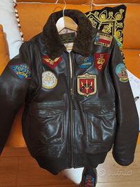 giubbotto in pelle avirex 