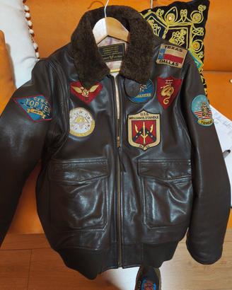 giubbotto in pelle avirex 