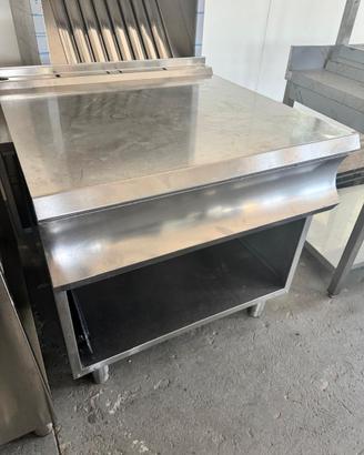 Base in acciaio inox per forno