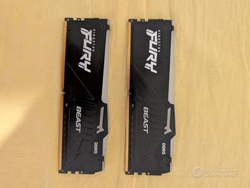 RAM Kingston 64GB ddr5 (2x32GB) FURY Beast RGB EX