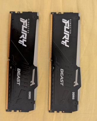 RAM Kingston 64GB ddr5 (2x32GB) FURY Beast RGB EX