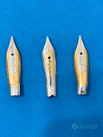 Dupont lotto di n.3 pennini oro 18 kt vintage