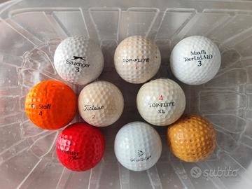 9 palline da golf usate 