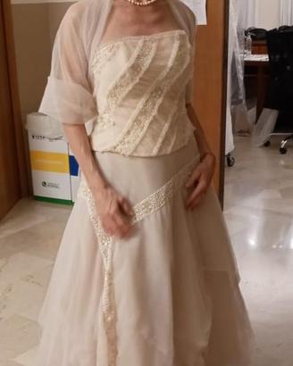 Abito da Sposa Alta Moda , Taglia 42 - come nuovo