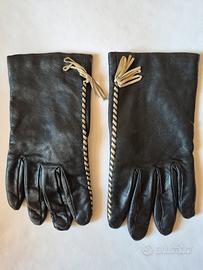 Guanti donna in pelle nera 