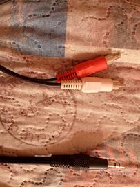 cavo RCA  e adattatore 2 prese