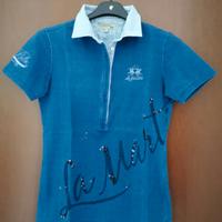 Polo donna La Martina mezza manica con paillettes