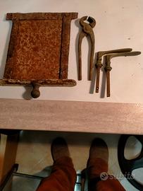 2 Maniglie, 1 Tenaglia e 1 valvola per focolaio