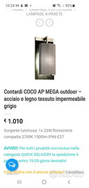 Lampada da muro da esterno contardi coco