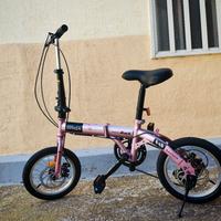 ZDXC Bicicletta Pieghevole 14 pollici