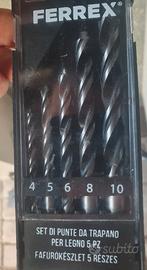 punte trapano per legno e irrigazione giardino 