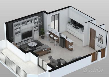 Monolocale con box auto e terrazzo a Varese