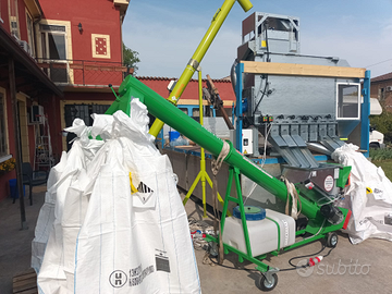 Macchinario per la selezione e concia di sementi