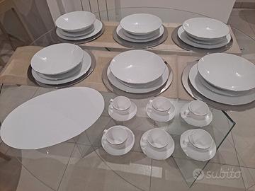 Servizio piatti e tazzine Rosenthal "Tac" platin