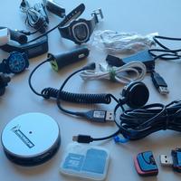 lotto accessori telefonini cavi e orologi 