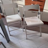 Coppia sedie pieghevoli