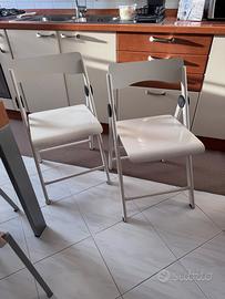 Coppia sedie pieghevoli