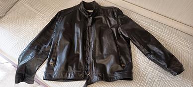 Giubbino pelle con zip