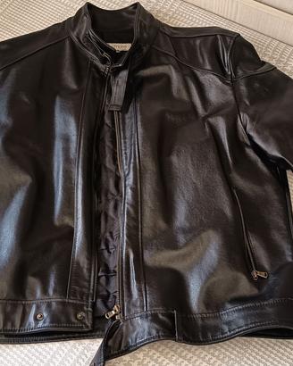 Giubbino pelle con zip