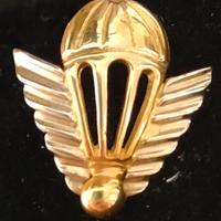 Spilla paracadute in oro in collezione 