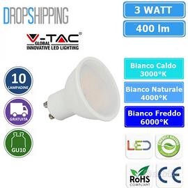 20 x V-tac led 3w gu10 vt-1933