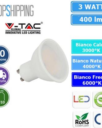 20 x V-tac led 3w gu10 vt-1933