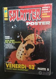 rivista vintage Venerdì 13 Splatter Poster