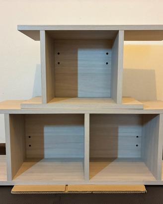 Mensola/Libreria a cubi da muro