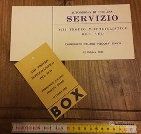 Pergusa trofeo motociclistico del sud 1980 pass