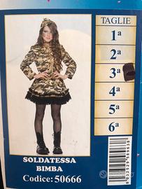 Vestito di carnevale LA SOLDATESSA