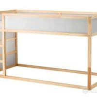 Letto a castello kura ikea compreso di tenda 