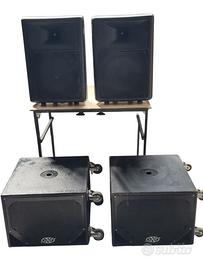 Casse attive + SUB per DJ e musica live