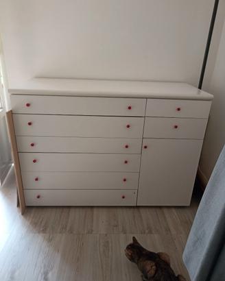 Comò bianco da mobilificio