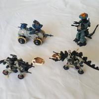 lotto Zoids 4 robot con scatole e istruzioni