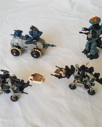 lotto Zoids 4 robot con scatole e istruzioni