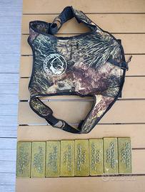 schienalino pesca subacquea sporasub più pesi