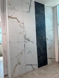 Piastrelle in gres porcellanato effetto MARMO