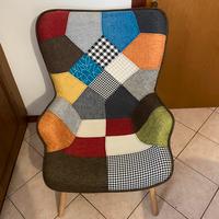 Poltrona con motivo fantasia e colori