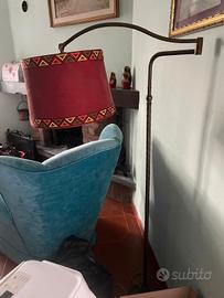 Antiquariato - Lampada piantana Bronzo 
