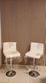 n 2 Sgabelli in similpelle colore bianco